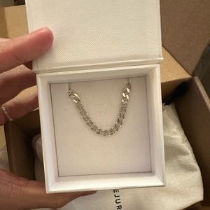 Mejuri 925 Sterling Silver, 7.5in classic curb chain